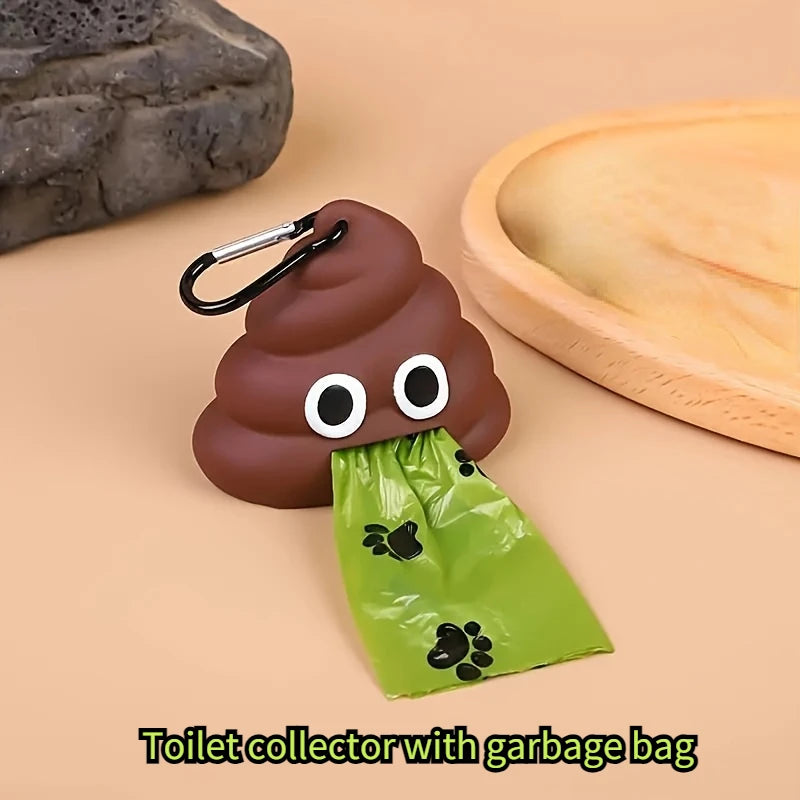 1Pc Creative Pet Product Dog Toilet Bag Dispenser Garbage Bags, Portable Garbage Shell Holder for Animal Manure Cleaning