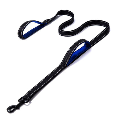 Long Traffic Padded Two Handle Heavy Duty Double Handle Nylon Dog Leash for Training Control