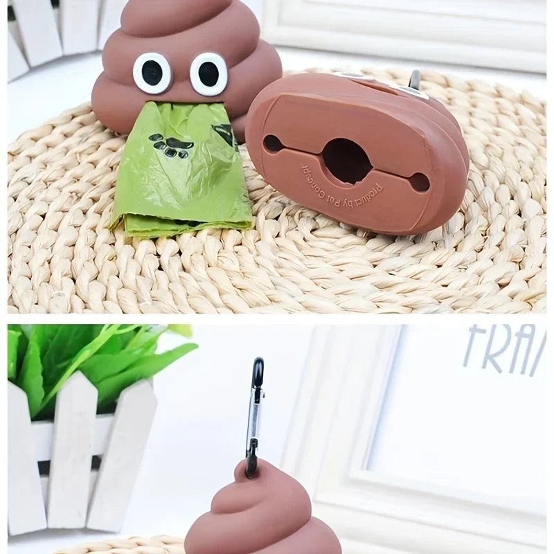 1Pc Creative Pet Product Dog Toilet Bag Dispenser Garbage Bags, Portable Garbage Shell Holder for Animal Manure Cleaning