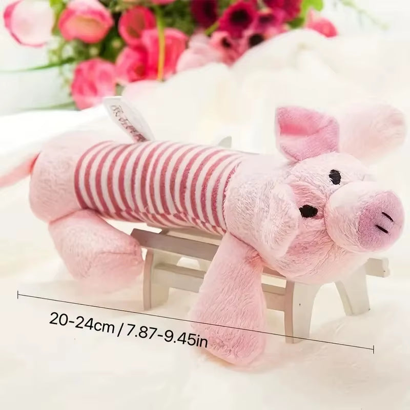 Pig Elephant Design Durable Interactive Dog Toy - Squeaky Chew Toy for Aggressive Chewers - Long-Lasting Pet Supplies