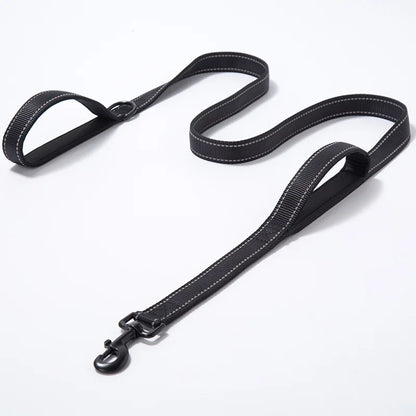 Long Traffic Padded Two Handle Heavy Duty Double Handle Nylon Dog Leash for Training Control