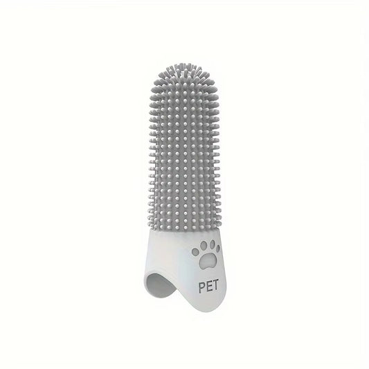 Soft Silicone Dog Toothbrush 360° Finger Toothbrush for Dogs Cats Durable Pet Finger Brush Tooth Cleaning Tool for All Breeds