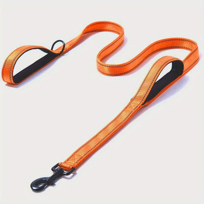 Long Traffic Padded Two Handle Heavy Duty Double Handle Nylon Dog Leash for Training Control