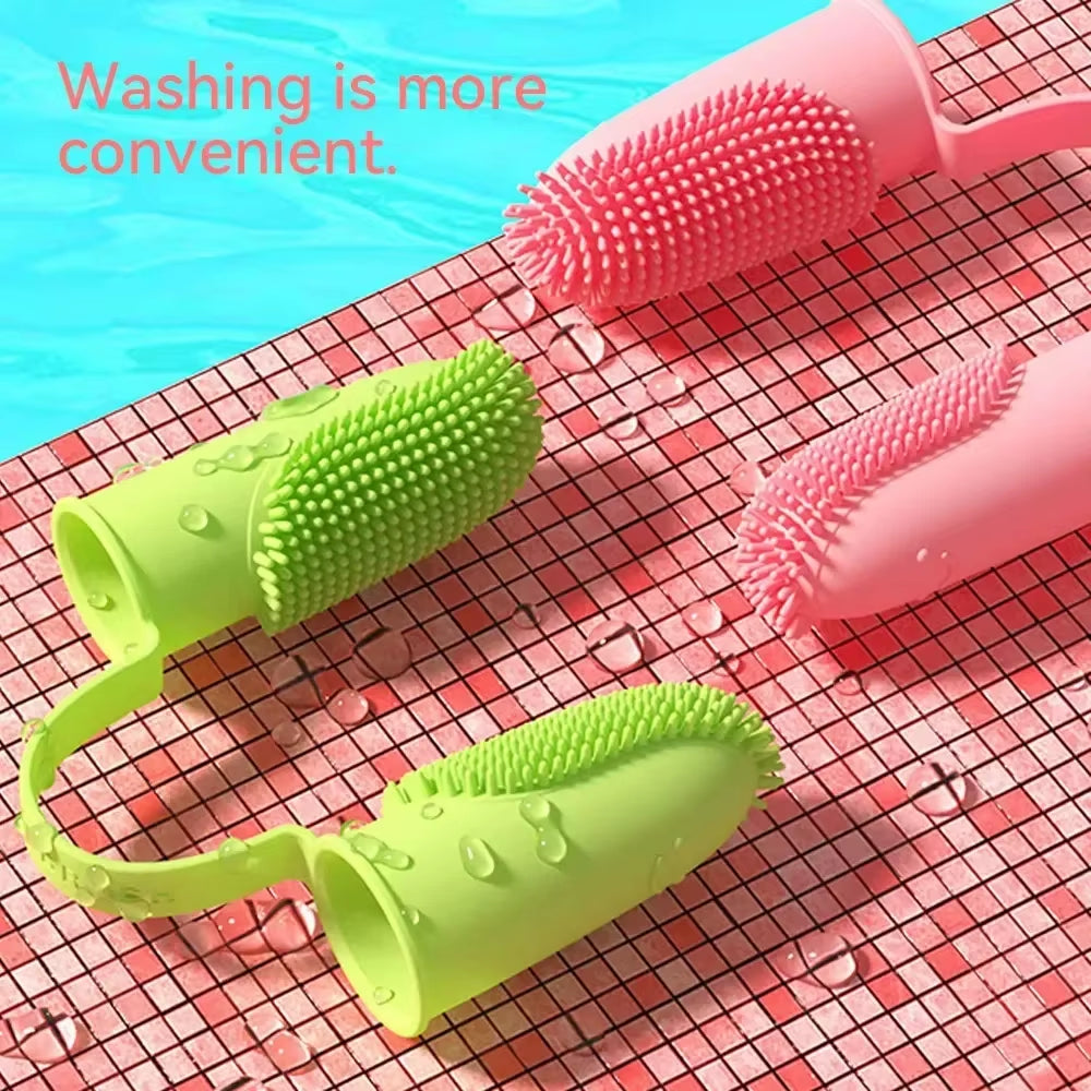Pet Two-Finger Toothbrush Dog Cat Pet Supplies Teeth Cleaning Finger Set Oral Cleaning Tools Pet Two-Finger Toothbrush Dog Cat