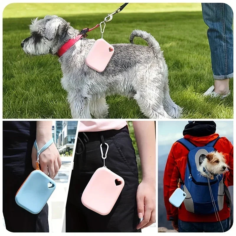 Silicone Pet Food Pouch Outdoor Dog Walking Bag Training Dog Treat Pouch Portable Waterproof Food - Grade Pet Food Storage Bag