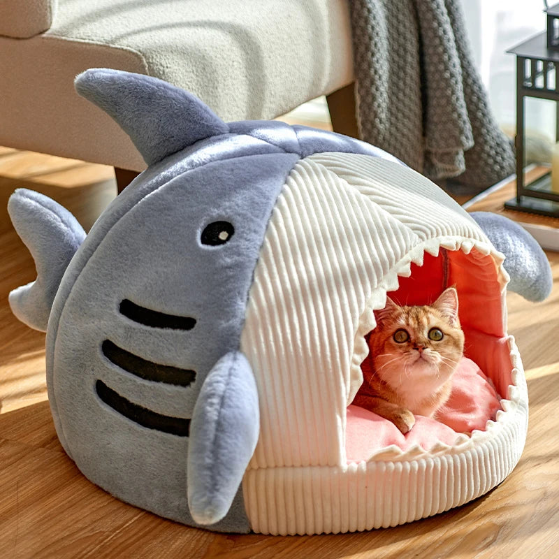 Winter Warm Cat Bed for Portable Pet Beds Sweet Kittens Basket Cushion Cat Pillow Mat Tent Puppy Nest Cave Cats House Goods