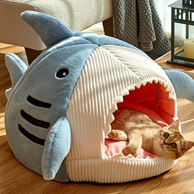 Winter Warm Cat Bed for Portable Pet Beds Sweet Kittens Basket Cushion Cat Pillow Mat Tent Puppy Nest Cave Cats House Goods