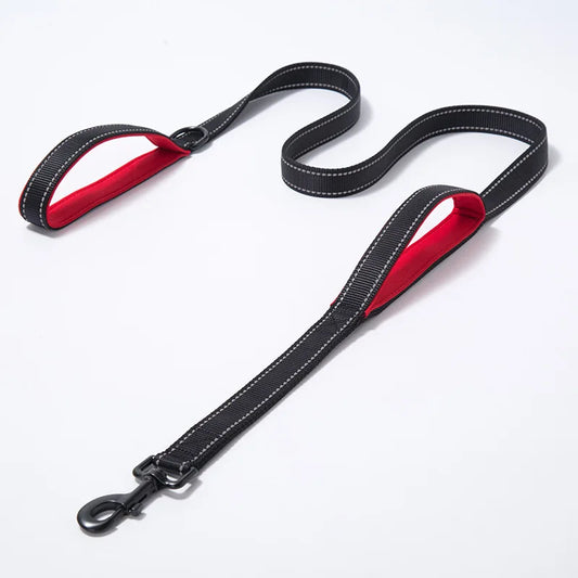 Long Traffic Padded Two Handle Heavy Duty Double Handle Nylon Dog Leash for Training Control