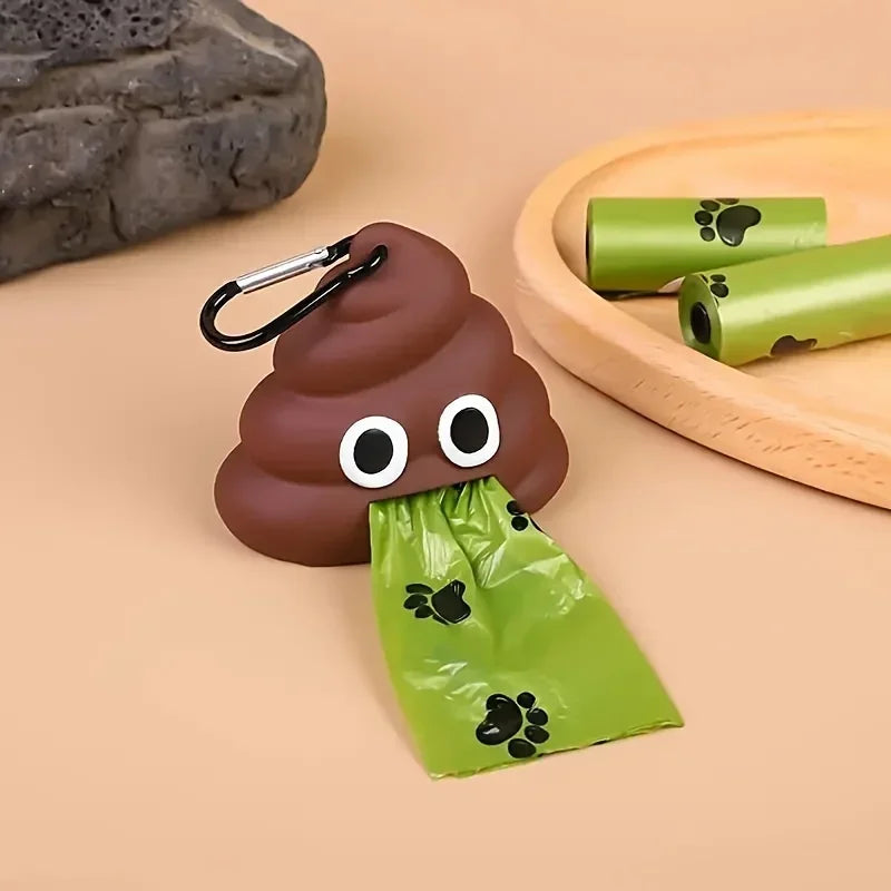 1Pc Creative Pet Product Dog Toilet Bag Dispenser Garbage Bags, Portable Garbage Shell Holder for Animal Manure Cleaning