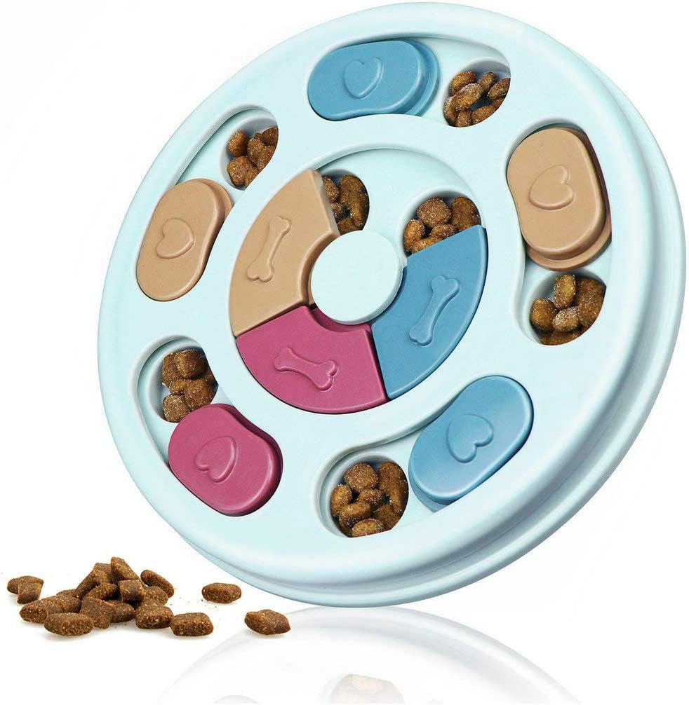 Interactive Puzzle Toy for Dogs & Cats | Mental Stimulation Game & Slow Feeder Bowl