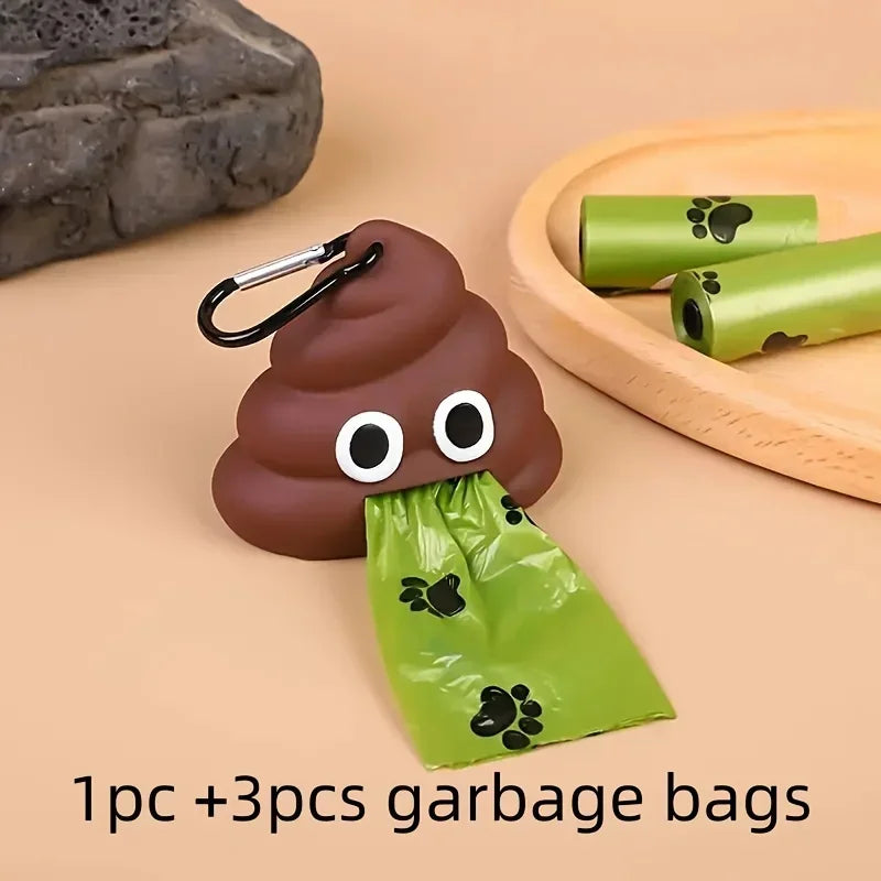 1Pc Creative Pet Product Dog Toilet Bag Dispenser Garbage Bags, Portable Garbage Shell Holder for Animal Manure Cleaning