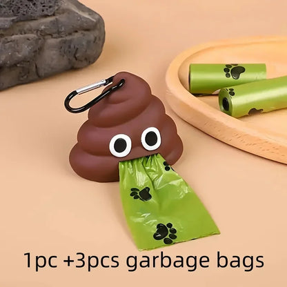 1Pc Creative Pet Product Dog Toilet Bag Dispenser Garbage Bags, Portable Garbage Shell Holder for Animal Manure Cleaning