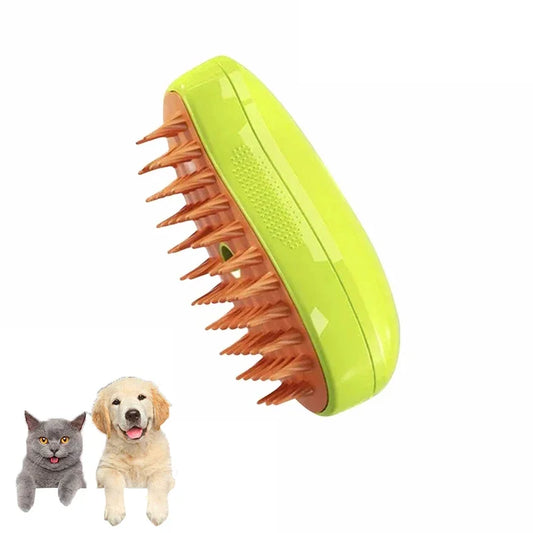 Cat Dog Steamy Brush Steam Brush Electric Sprayer for Massage Pet Grooming Tool 3 in 1 Electric Sprayer Massage Comb Supplies