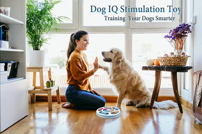Interactive Puzzle Toy for Dogs & Cats | Mental Stimulation Game & Slow Feeder Bowl